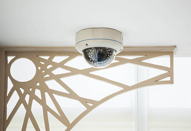 CCTV camera in building in side hotel