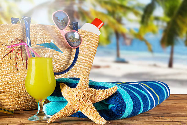 istock Close-up of summer accessories. 495151169