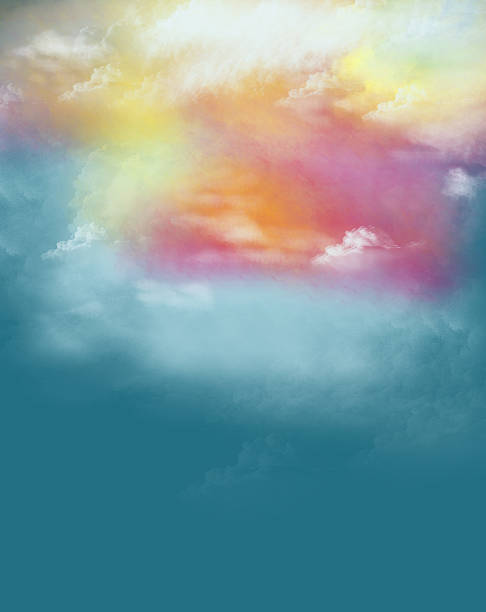 piękne kolorowe chmury tło - moody sky outdoors digital composite sunset zdjęcia i obrazy z banku zdjęć