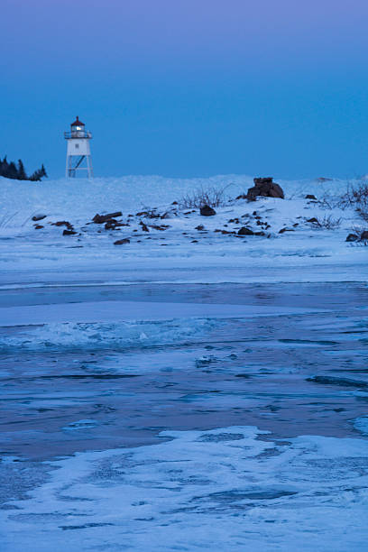 istock Pastel winter Lake Superior, Minnesota 495169928