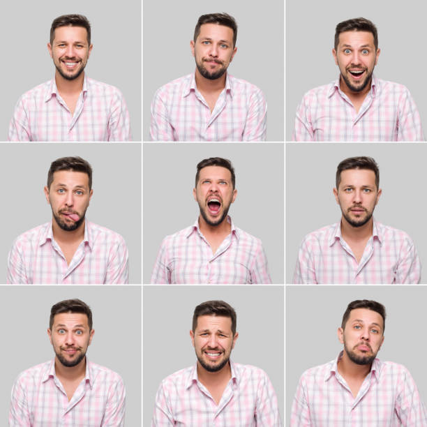 istock Young man making various facial expressions 495172108