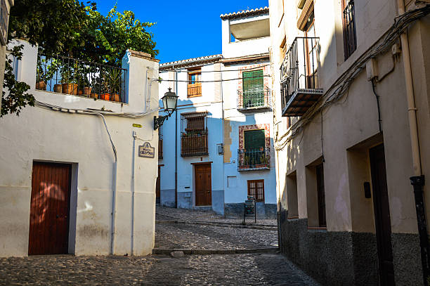Medieval street in Granada, Spain