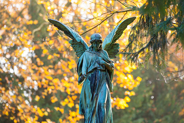 estátua do anjo - redemption center - fotografias e filmes do acervo