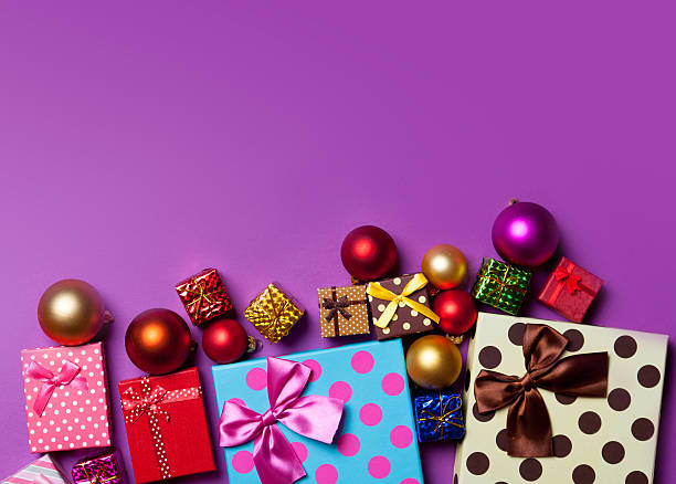 istock Christmas baubles and gifts 495175116
