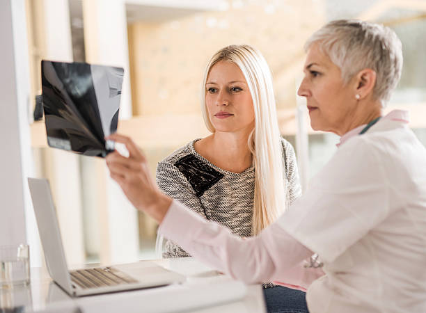 istock Young woman analyzing a medical scan with her doctor. 495175190