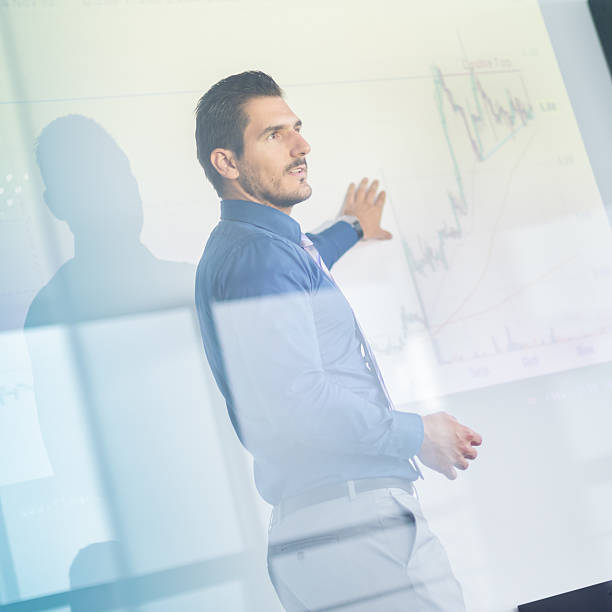 istock Business presentation on corporate meeting. 495176526