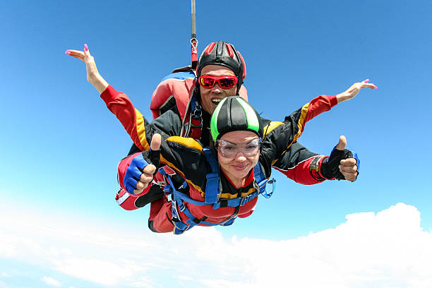 istock Skydiving photo. Tandem. 495184178