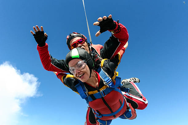 istock Skydiving photo. Tandem. 495184540