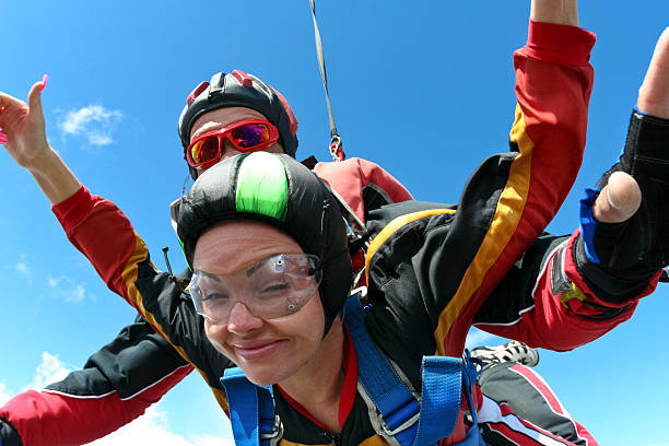 istock Skydiving photo. Tandem. 495185566