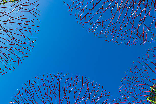 Singapore, Singapore - May 28, 2014: Sunny day at Gardens by the bay