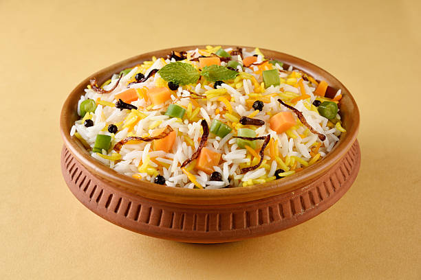 istock indian pulav, vegetable rice, veg biryani, basmati rice 495186954