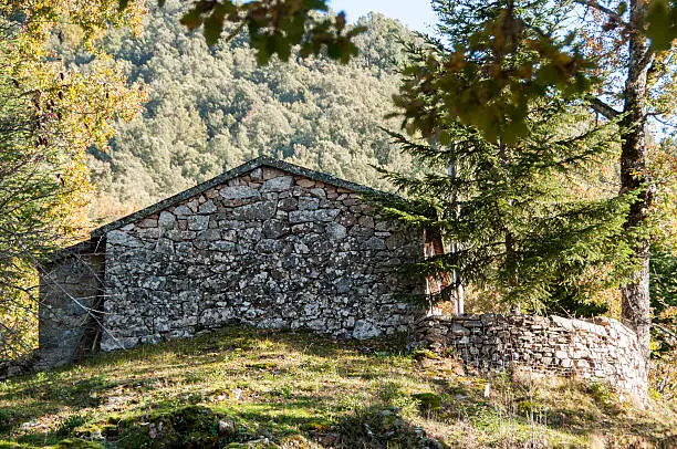 a traditional sheepfold in Corsica