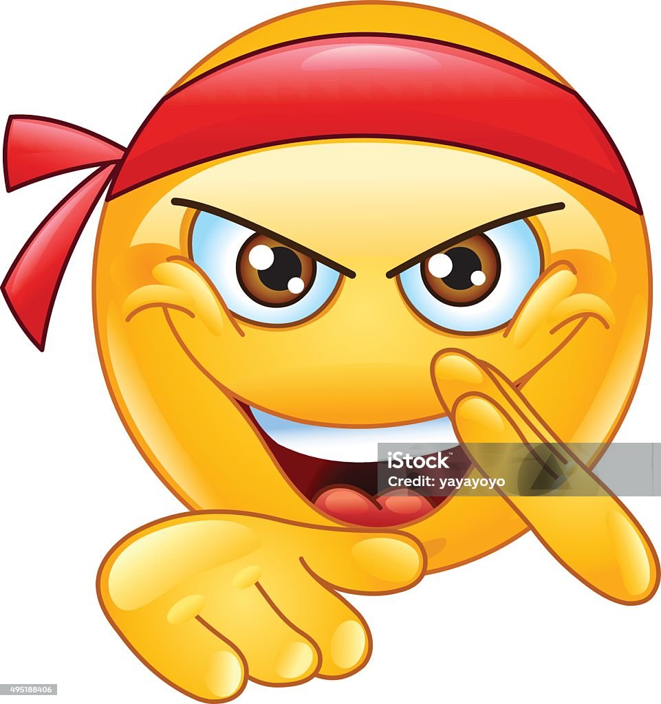 Martial art emoticon Emoticon stock vector