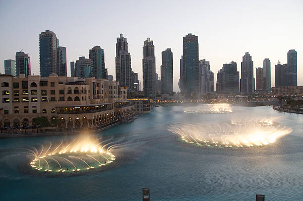 istock Fountains at Dusk at Dubai Mall 495188827