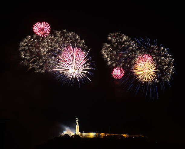 istock Fireworks over Liberty statue in Budapest, Hungary 495189124