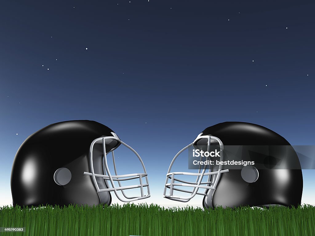 Football Helmet Composition Activity Stock Photo