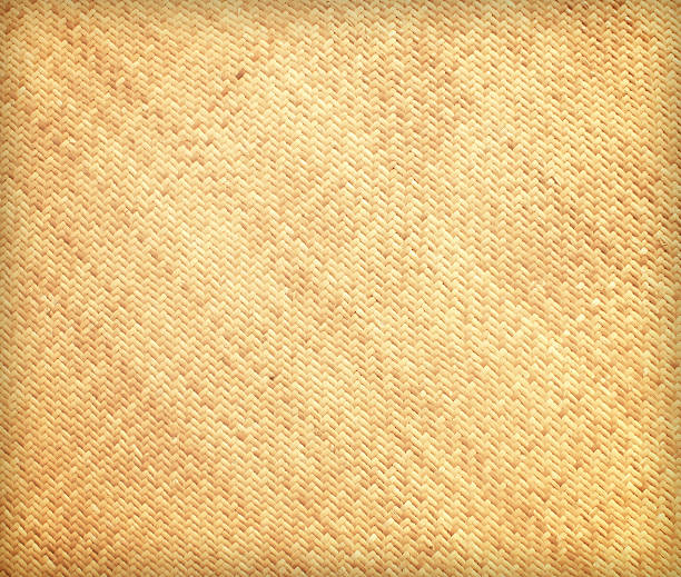 rattan-wand hintergrund - woven bamboo wicker textured stock-fotos und bilder