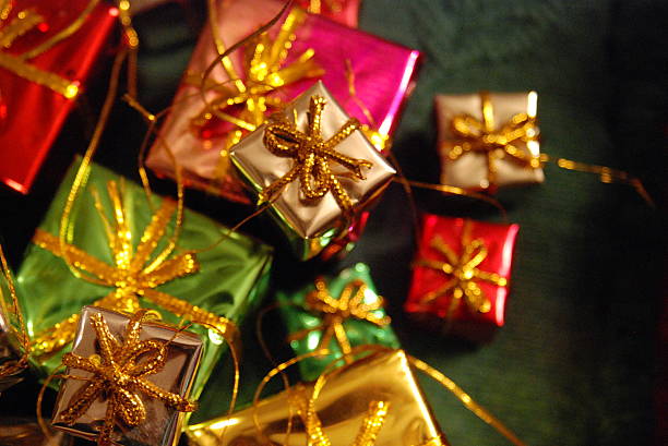istock Foil-wrapped Christmas Gifts 495191979