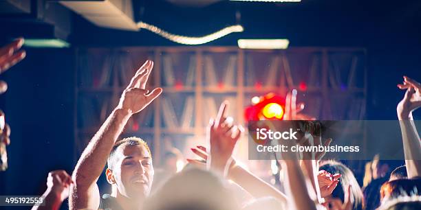 Club Dancing Stock Photo - Download Image Now - Adult, Adults Only, Arms Raised