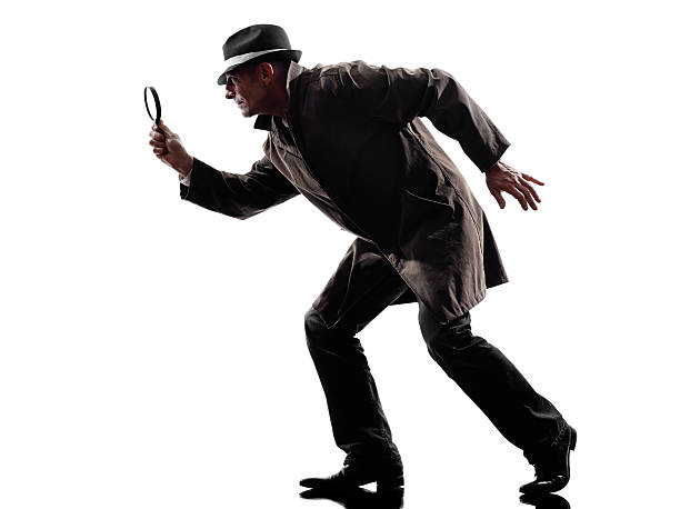 detective man criminal investigations silhouette stock photo