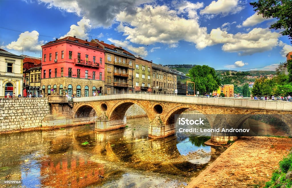 Latin Bridge in Sarajevo - Bosnia and Herzegovina Sarajevo Stock Photo
