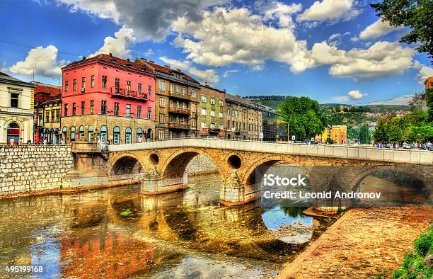 Latin Bridge In Sarajevo Bosnia And Herzegovina Stock Photo - Download Image Now - Sarajevo, Bosnia and Herzegovina, City
