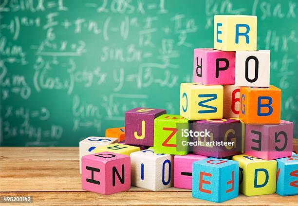 Toy Stock Photo - Download Image Now - Alphabet, Child, Preschool Building
