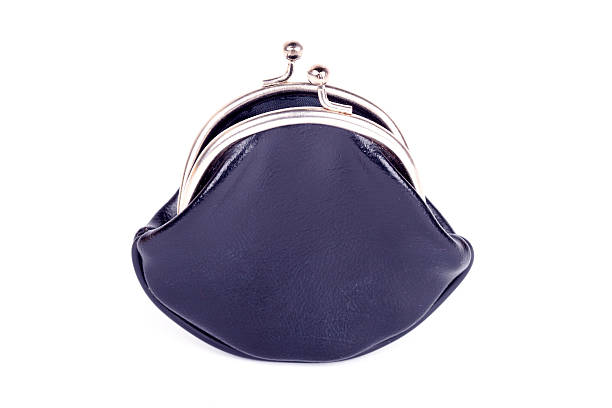 istock Old vintage leather purse isolated on white background 495201976