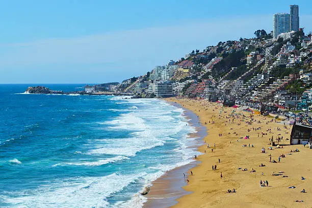Photo of Reñaca Beach in Viña del Mar, Chile