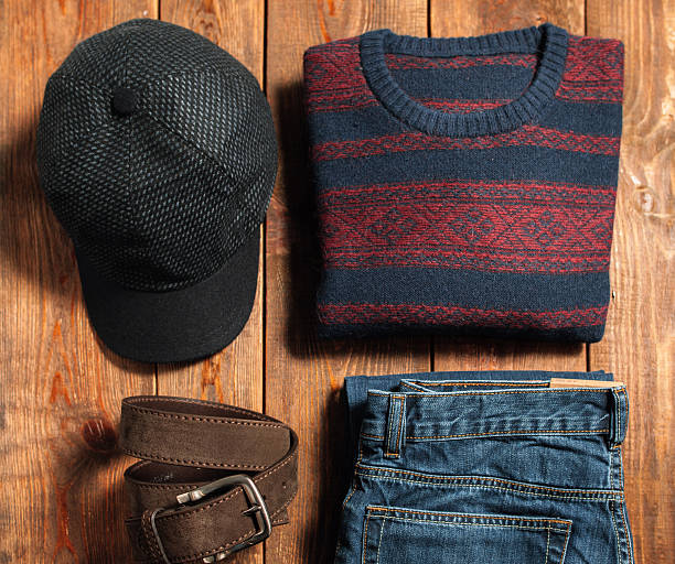 istock set of warm winter male cloth 495205730