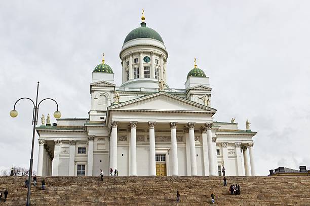 istock Helsinki Cathedral against cloudy sky 495208379