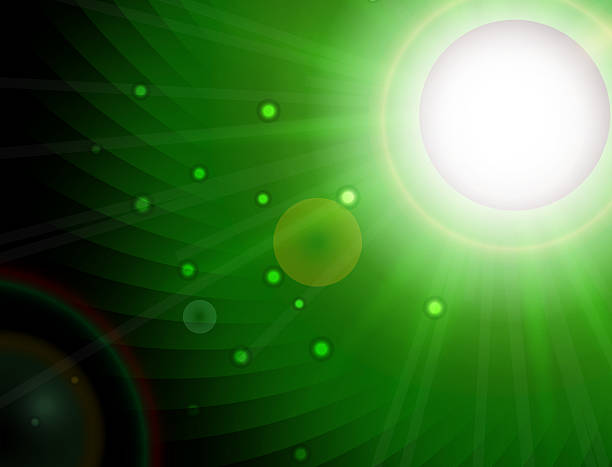 istock bright, glowing, green wreath with space for your tex 495208509