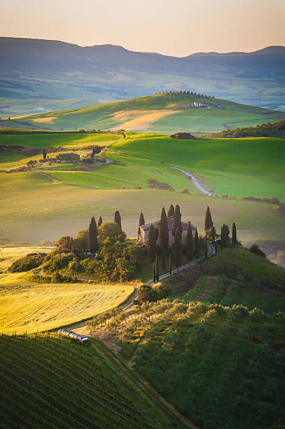 istock Tuscan house on the misty hills 495209993