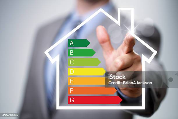 Energy Efficiency In The Home Stock Photo - Download Image Now - Fuel and Power Generation, Energy Efficient, House