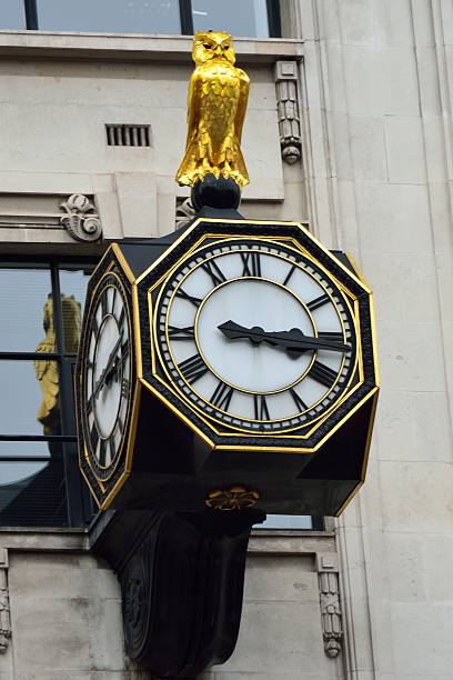istock Close up of city clock 495210137