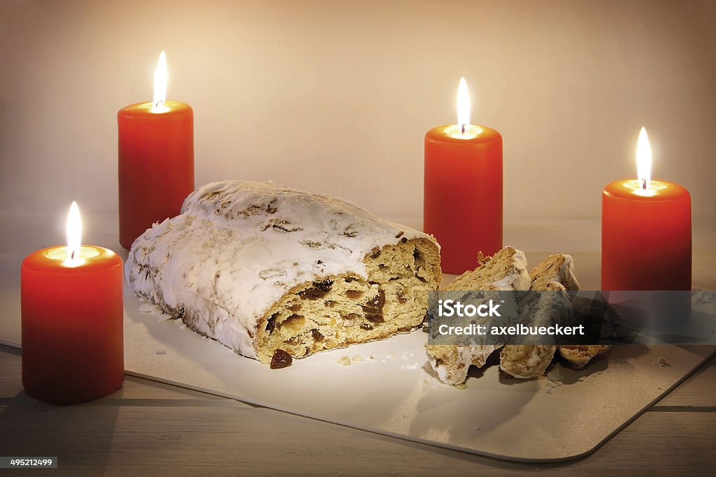 stud Stollen is the traditional German christmas cake Advent Stock Photo