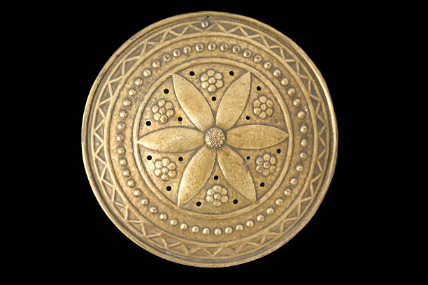 istock Antique heater brass decorated 495212889
