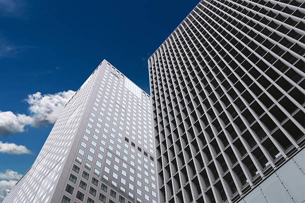 istock skyscrapers in a good weather. 495215950