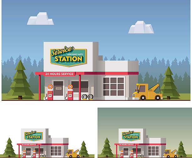 vektor-service - automotive repair center stock-grafiken, -clipart, -cartoons und -symbole