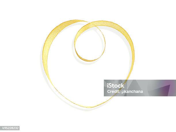 Gold Satin Ribbon With Infinity Shape Stock Photo - Download Image Now -  Infinity, Gold Colored, Symbol - iStock