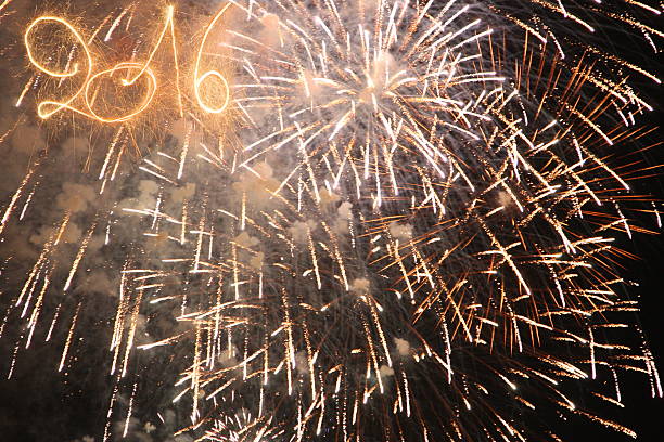 Fireworks Celebrations - Colourful Fireworks Lighting up the Night Sky hogmanay photos stock pictures, royalty-free photos & images