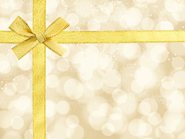 istock Golden ribbon and bow isolated 495229130