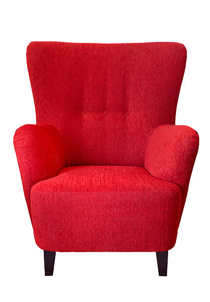 rote sessel - armchair stock-fotos und bilder