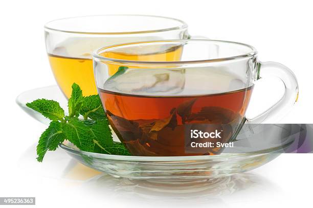 Black And Green Tea Stock Photo - Download Image Now - Black Tea, Breakfast, Chinese Culture