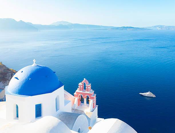 santorini, grécia - caldera imagens e fotografias de stock