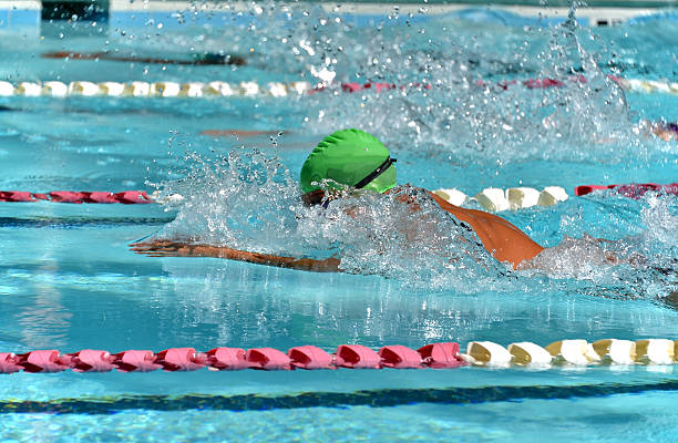 istock Profile of a breaststroke swimmer 495238377