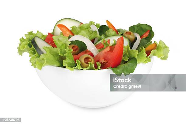 Salad Stock Photo - Download Image Now - Appetizer, Bowl, Crockery