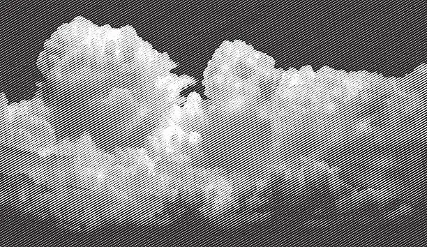 Vector illustration of Cloudscape, Approaching Storm