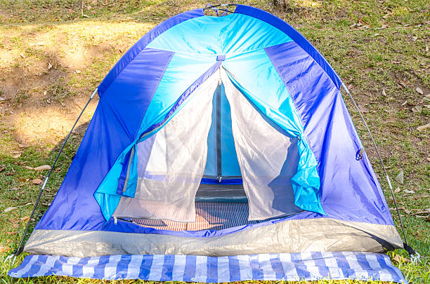 istock Camping tent on the moutain in winter 495240873