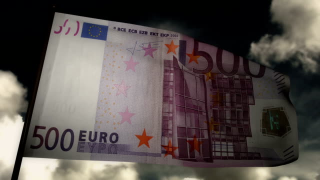 Five Hundred Euros bill flag